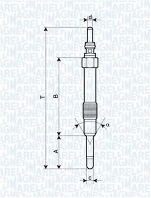 MAGNETI MARELLI 062900014304 -  Свеча накаливания